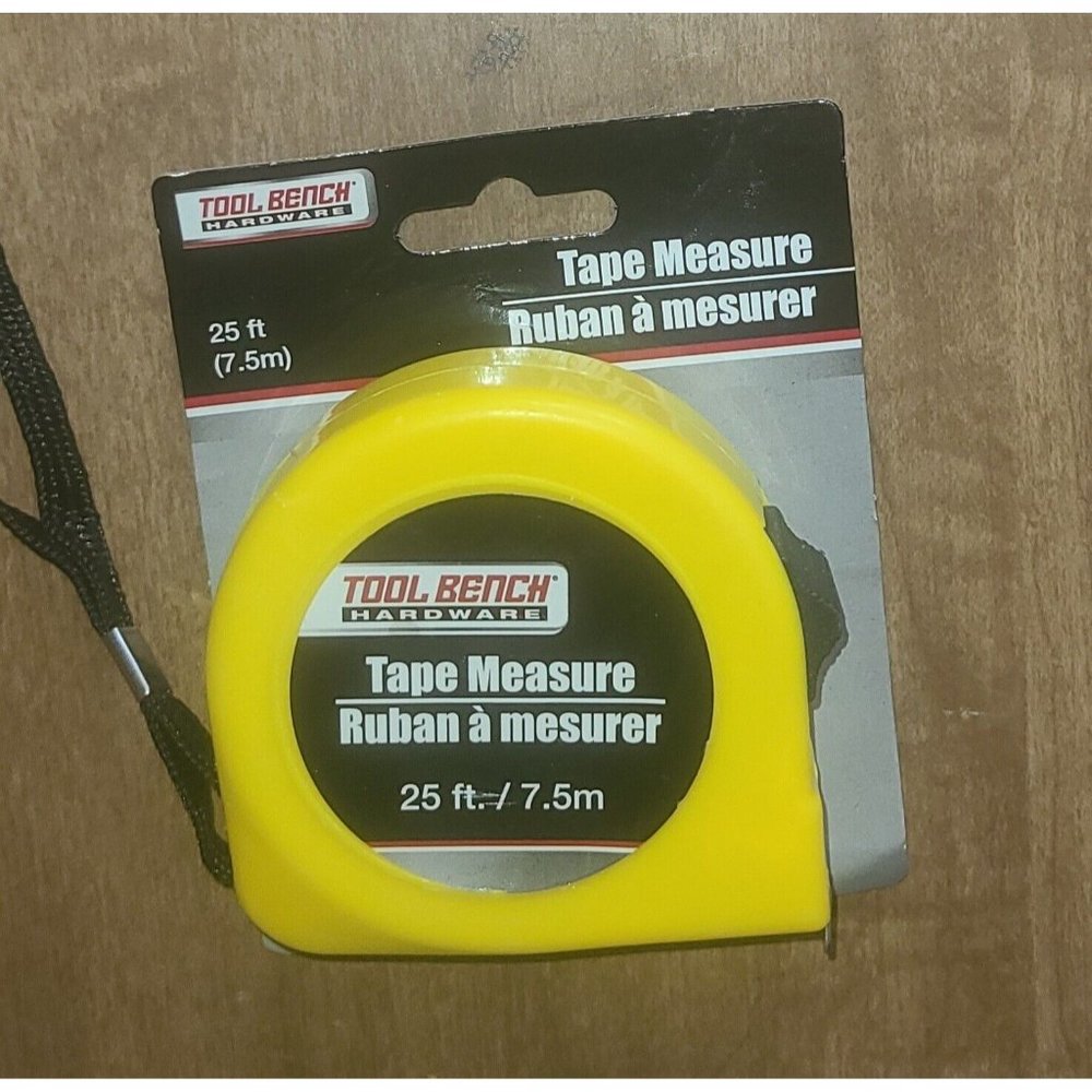 16'  (7.5M) X 5/8" TAPE MEASURE WITH RETRACTABLE LOCKING BLADE & Belt Clip NEW